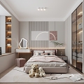 Modern Children's Room Home Girl Room 3d model