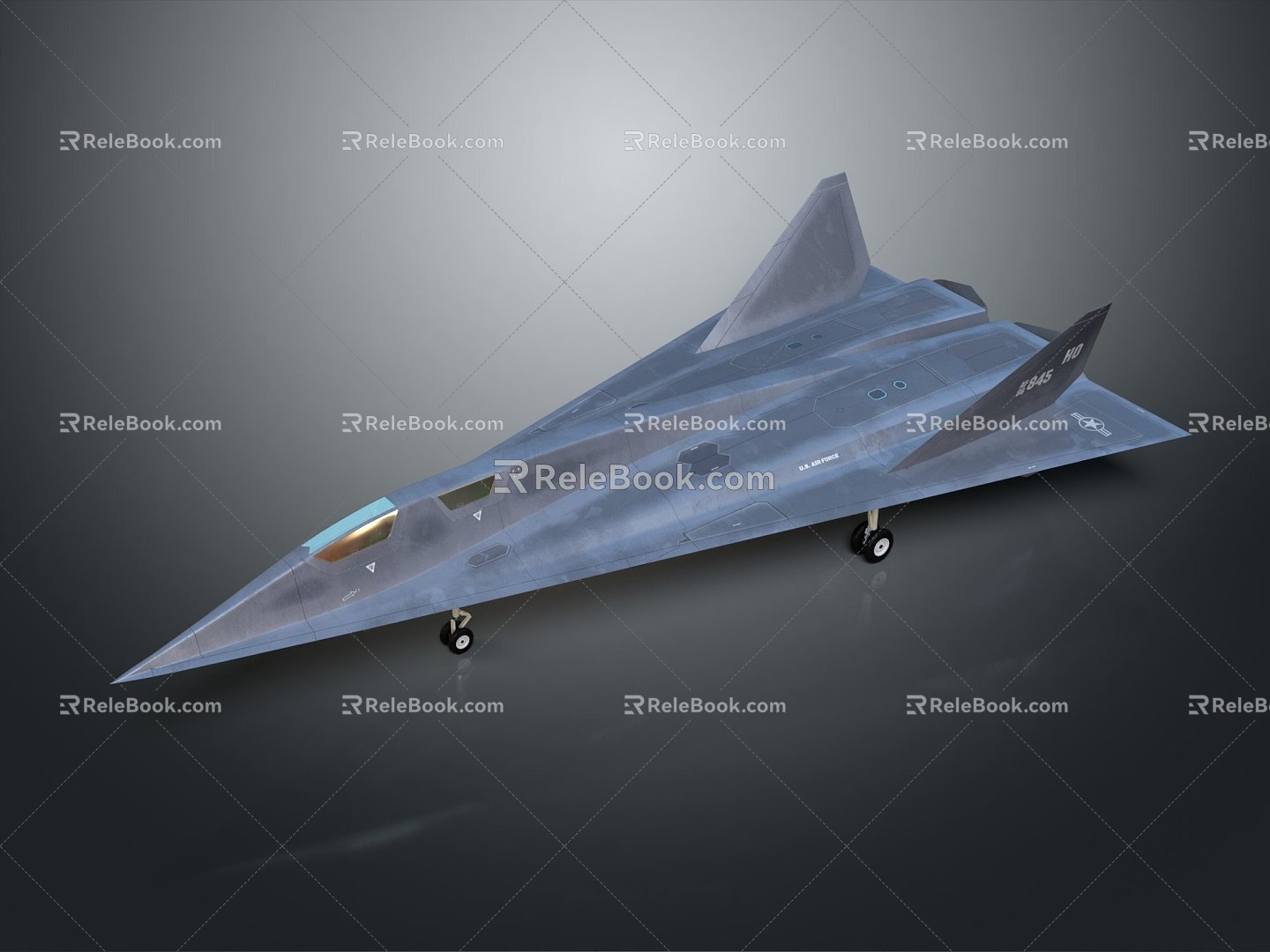 Modern Bomber Stealth Aircraft Military Aircraft Stealth Bomber 3d model