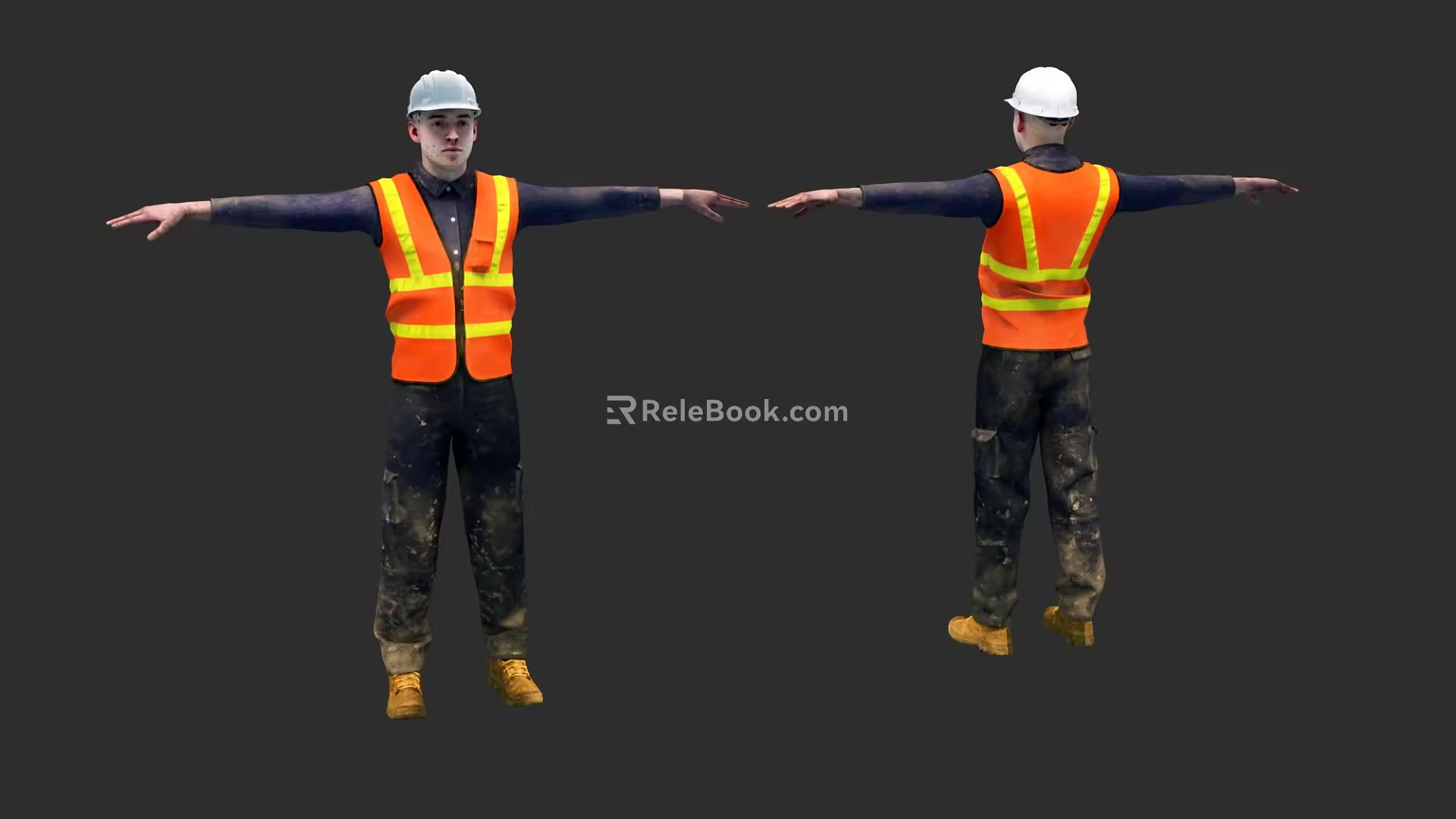 Modern Game Role Sanitation Worker 3d model