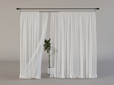 Fabric Curtain Dream Curtain Rod Fabric Curtain model