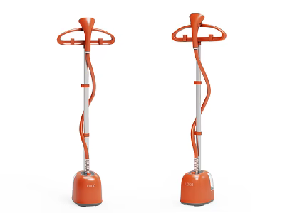 Orange Vertical Garment Steamers Essential Household Appliances For Home Use 3d model