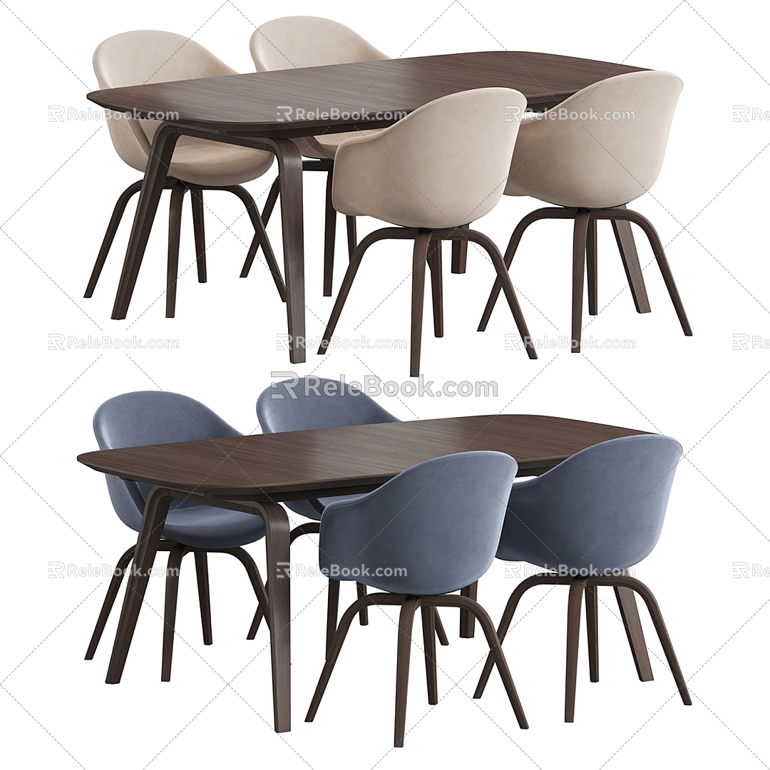 Bo Concept Casual Tables and Chairs 3d model