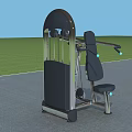 Seated Chest Press Sports Equipment With Black Silver Metal Frame For Fitness Training