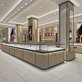 Luxury Jewelry Store Interior Design With Glass Display Cases And Bright Lighting