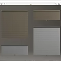 Venetian Blinds in Brown Grey White Modern Horizontal Design for Home Window Decor