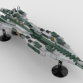 LEGO toy spaceship sci-fi aircraft fighter battleship 3d model