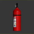 Red Household Fire Extinguisher For Home Safety And Emergency Use