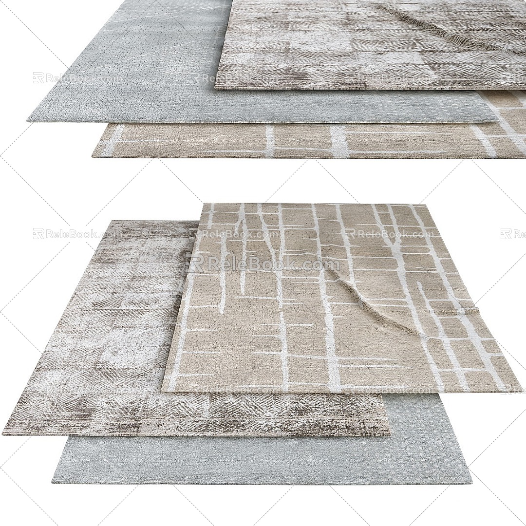 Jaipur Hollis Seychelles rug 3d model