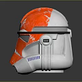 Futuristic Red And White Helmet Design With Shiny Surface Faceplate And Bottom Vents