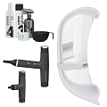 Ergonomic Black And White Medical Devices Featuring Examination Chairs Mobile Carts And Equipment Units