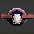 Game Movie Character With Blue Hair White Hat Pink Coat White Dress 3D Stylized Model