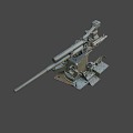 heavy anti-aircraft gun 3d model