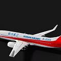 Sichuan Airlines Passenger Plane Exterior Design With Red White Color