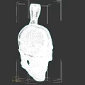 Golden Skull Shaped Pendant Jewelry Piece With Intricate Craftsmanship And Shiny Finish
