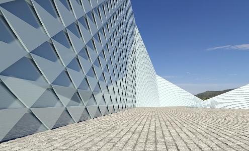 modern architectural space 3d model