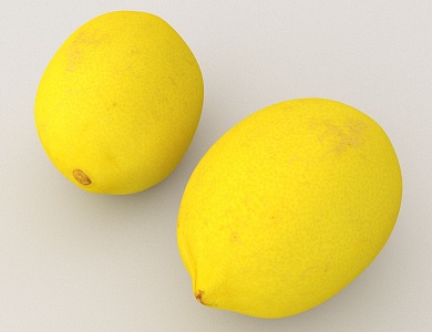 Lemon fruit 3d model