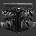 Fire Equipment with Multiple Round Nozzles Camouflage Pattern Transparent Cover and Compact Structure