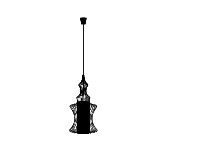 Elegant Classic Chandelier With Ornate Design And Hanging Pendant Light Structure 3d model
