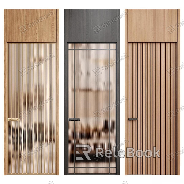 Single-door glass door model