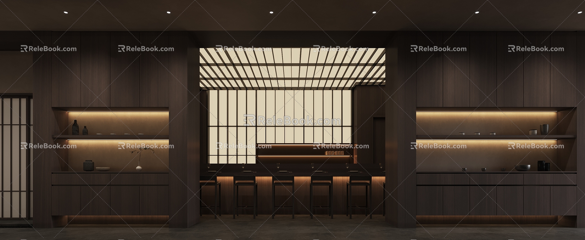 Japanese Restaurant Japanese Cuisine 3d model