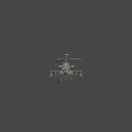 Military Helicopter Game And Film Character With Detailed Weapon System And Realistic Design