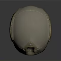 Beige Protective Helmet With Metal Fittings And Side Vent Holes Design