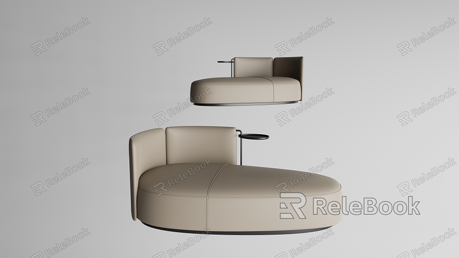 Modern chaise longue leather chaise longue model