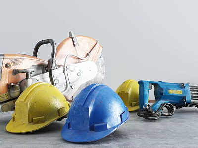 Modern construction equipment 3d model Modern construction equipment 3d model