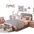 Modern Children's Bed 3d model