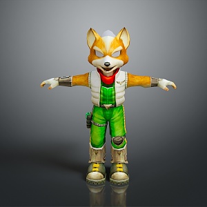 Fox Cartoon Fox Small Fox Cartoon Characters Cartoon Animals Cartoon Small Animals Game Characters 3d model