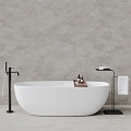 Modern Bathtub Bathtub Combo 3d model