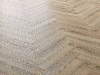 Herringbone Pattern Wooden Floor With Light Tone Natural Texture Smooth Finish 3d model