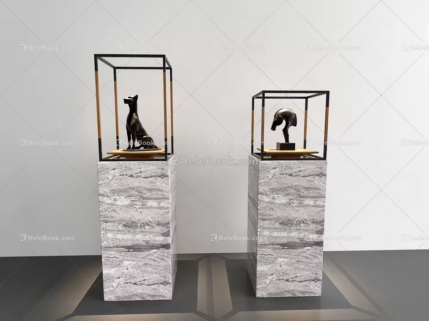 Decorative ornaments combination 3d model