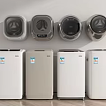 Haier Washing Machines Various Compact Upright Styles and Modern Home Colors