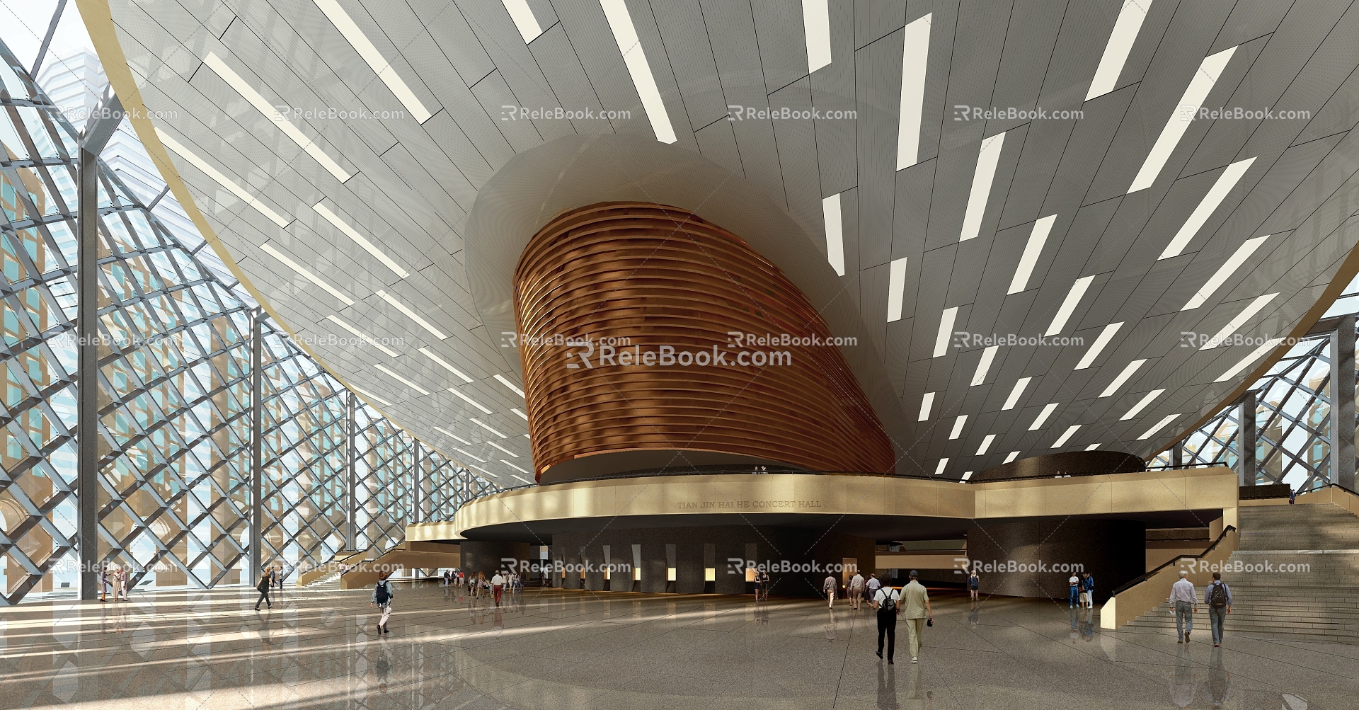 Modern Concert Hall 3d model