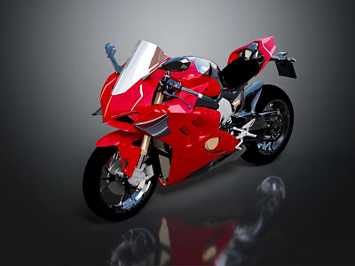 Modern motorcycle two-wheeled motorcycle off-road motorcycle road racing motorcycle 3d model