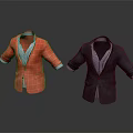 Fashionable Men's Blazers With Red Plaid And Dark Colored Designs And Striped Lining