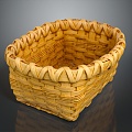 Modern Basket Bamboo Basket Vegetable Basket Egg Basket 3d model