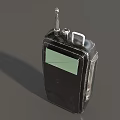 Industrial Equipment Handheld Radio With Antenna Green Screen Black Housing And Durable Design