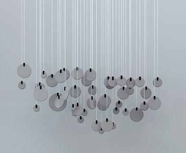 Modern Chandelier Decorative Chandelier Combination 3d model