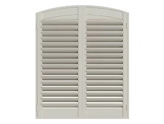 Modern blinds casement window 3d model