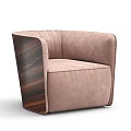 Single Sofa Casual Chair Combination Fabric Single Sofa 3d model