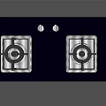 Sleek Modern Kitchen Countertop With Black Gas Stove Appliance