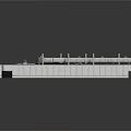 Industrial Equipment Design Featuring Metal Framework Pipes Platforms and Mechanical Components