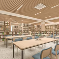 Library Bookstore 3d model