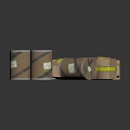 Modern Express Box Logistics Box Barrel Wrapping Box 3d model