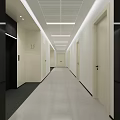 Modern Front Desk Reception at Hebei Open University with White Wall and Logo