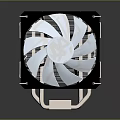 Efficient CPU Cooler With Aluminum Heatsink And 120mm Cooling Fan for PC Thermal Management
