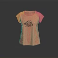 Fashionable Pink Short Sleeve T-Shirt With CHICAGO DAYS Text Design