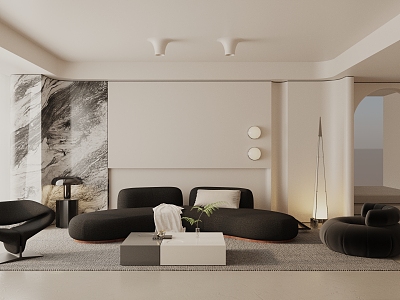 modern living room model